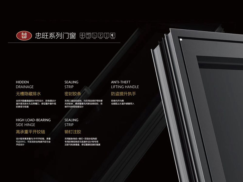 忠旺系列门窗